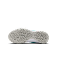 Nike Tiempo Maestro Academy Turf Football Boots (TF) Kids White Turquoise