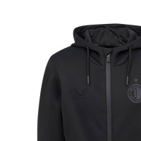 Castore Feyenoord EU Travel Fleece Jogging Suit Full-Zip 2026-2027 Black