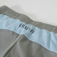 Cruyff Linea Trainingspak 1/4-Zip Kids Lichtgrijs Donkergrijs Lichtblauw