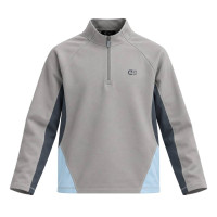 Cruyff Linea Trainingstrui 1/4 Zip Kids Lichtgrijs Donkergrijs Lichtblauw
