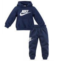 Nike Club Fleece Tracksuit Hooded Toddlers/Preschoolers Dark Blue White