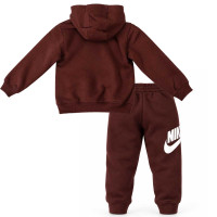 Nike Club Fleece Trainingspak Hooded Peuters/Kleuters Bordeauxrood Wit