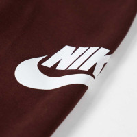 Nike Club Fleece Trainingspak Hooded Peuters/Kleuters Bordeauxrood Wit