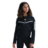 Veste Nike Sportswear Tech Fleece Reflect pour Enfants, noir et argent