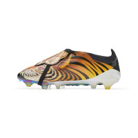 adidas Predator Y-3 Elite FT Gras Voetbalschoenen (FG) Zwart Oranje Geel Wit