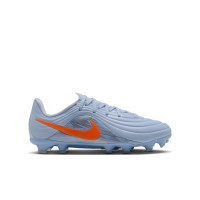 Nike Tiempo Maestro Academy Gras / Kunstgras Voetbalschoenen (MG) Kids Lichtblauw Oranje Zilvergrijs