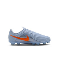 Nike Tiempo Maestro Academy Gras / Kunstgras Voetbalschoenen (MG) Kids Lichtblauw Oranje Zilvergrijs