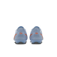 Nike Tiempo Maestro Academy Gras / Kunstgras Voetbalschoenen (MG) Kids Lichtblauw Oranje Zilvergrijs