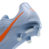 Nike Tiempo Maestro Academy Gras / Kunstgras Voetbalschoenen (MG) Kids Lichtblauw Oranje Zilvergrijs