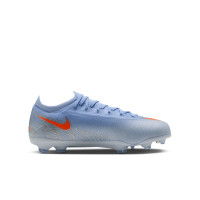 Nike Mercurial Vapor 17 Pro Gras Voetbalschoenen (FG) Kids Lichtblauw Oranje Zilvergrijs