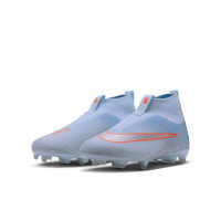 Nike Mercurial Superfly 11 Academy Gras / Kunstgras Voetbalschoenen (MG) Kids Lichtblauw Oranje Zilvergrijs