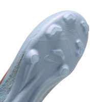 Nike Mercurial Superfly 11 Academy Gras / Kunstgras Voetbalschoenen (MG) Kids Lichtblauw Oranje Zilvergrijs