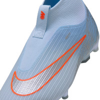 Nike Mercurial Superfly 11 Academy Gras / Kunstgras Voetbalschoenen (MG) Kids Lichtblauw Oranje Zilvergrijs
