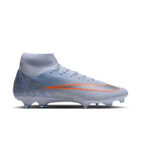 Nike Mercurial Superfly 11 Academy Grass/Artificial Grass Football Boots (MG) Light Blue Orange Silver Grey