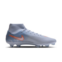 Nike Mercurial Superfly 11 Academy Grass/Artificial Grass Football Boots (MG) Light Blue Orange Silver Grey