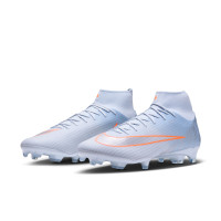 Nike Mercurial Superfly 11 Academy Grass/Artificial Grass Football Boots (MG) Light Blue Orange Silver Grey