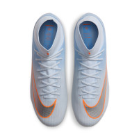 Nike Mercurial Superfly 11 Academy Grass/Artificial Grass Football Boots (MG) Light Blue Orange Silver Grey