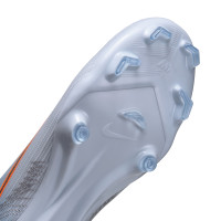 Nike Mercurial Superfly 11 Academy Grass/Artificial Grass Football Boots (MG) Light Blue Orange Silver Grey