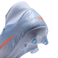 Nike Mercurial Superfly 11 Academy Grass/Artificial Grass Football Boots (MG) Light Blue Orange Silver Grey
