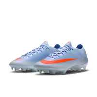 Nike Mercurial Vapor 17 Elite Gras Voetbalschoenen (FG) Lichtblauw Oranje Zilvergrijs