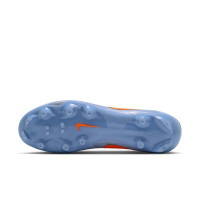 Nike Tiempo Maestro Academy Grass/Artificial Grass Football Boots (MG) Light Blue Orange Silver Grey
