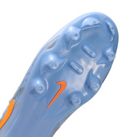 Nike Tiempo Maestro Academy Grass/Artificial Grass Football Boots (MG) Light Blue Orange Silver Grey