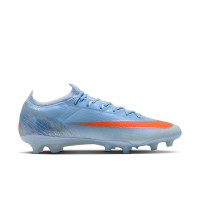 Nike Mercurial Vapor 17 Elite Kunstgras Voetbalschoenen (AG) Lichtblauw Oranje Zilvergrijs