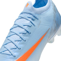 Nike Mercurial Vapor 17 Elite Kunstgras Voetbalschoenen (AG) Lichtblauw Oranje Zilvergrijs