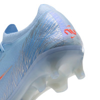 Nike Mercurial Vapor 17 Elite Kunstgras Voetbalschoenen (AG) Lichtblauw Oranje Zilvergrijs