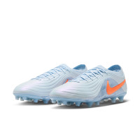 Nike Tiempo Maestro Elite Kunstgras Voetbalschoenen (AG) Lichtblauw Oranje Zilvergrijs