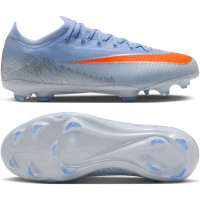 Nike Mercurial Vapor 17 Pro Gras Voetbalschoenen (FG) Kids Lichtblauw Oranje Zilvergrijs