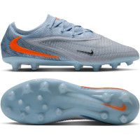 Nike Phantom 6 Low Elite Kunstgras Voetbalschoenen (AG) Lichtblauw Oranje Zilvergrijs