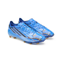 adidas F50 Hyperfast Y-3 Elite Gras Voetbalschoenen (FG) Kids Blauw Wit Multicolor