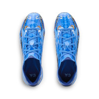 adidas F50 Hyperfast Y-3 Elite Gras Voetbalschoenen (FG) Kids Blauw Wit Multicolor