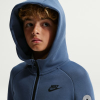 Nike Sportswear Tech Fleece Reflect Tracksuit Kids Steel Blue Silver Grey Black