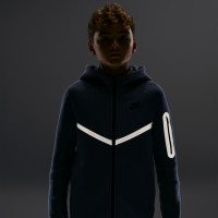 Nike Sportswear Tech Fleece Reflect Tracksuit Kids Steel Blue Silver Grey Black