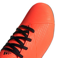 adidas NEMEZIZ 19.4 Gras / Kunstgras Voetbalschoenen (FxG) Kids Oranje Rood Zwart