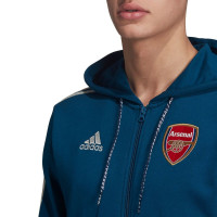 adidas Arsenal Full Zip Hoodie 2019-2020 Blauw