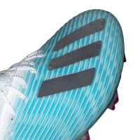 adidas X 19.1 Gras Voetbalschoenen (FG) Lichtblauw Wit Zwart