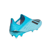 adidas X 19+ SG Voetbalschoenen Lichtblauw Wit Zwart