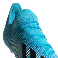 adidas X 19.3 Gras Voetbalschoenen (FG) Blauw Zwart