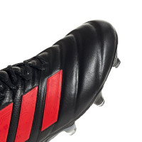 adidas COPA 19.1 Gras Voetbalschoenen (FG) Zwart Rood Zilver