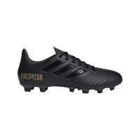 adidas PREDATOR 19.4 Gras / Kunstgras Voetbalschoenen (FxG) Zwart Zwart