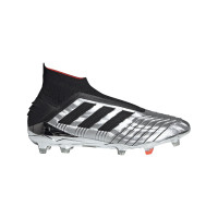 adidas PREDATOR 19+ Gras Voetbalschoenen (FG) Zilver Zwart Rood