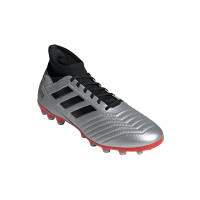 adidas PREDATOR 19.3 AG Kunstgras Voetbalschoenen Zilver Zwart Rood