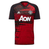 adidas Manchester United Pre Match Trainingsshirt 2020-2021 Rood Zwart