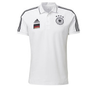 adidas Duitsland 3S Polo 2020-2021 Wit