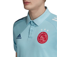adidas Ajax Polo 2020-2021 Lichtblauw