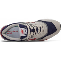 New Balance Sneaker Grijs Blauw Rood
