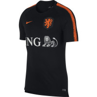 Nike Nederland Breathe Squad Trainingsshirt 2018-2020 Black Safety Orange